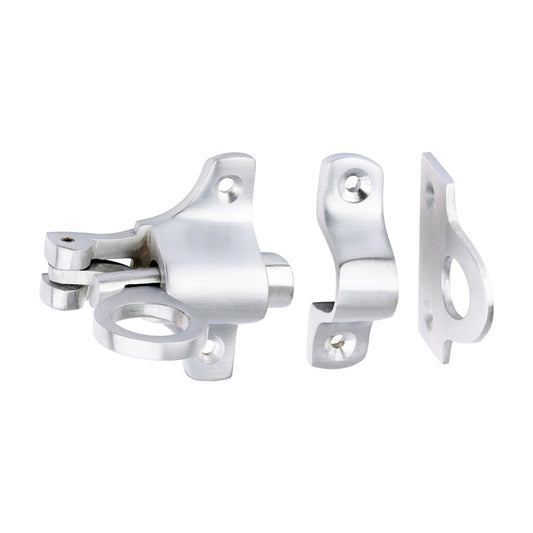 TIMCO Fanlight Catch - Satin Chrome - 50 x 60mm - Image
