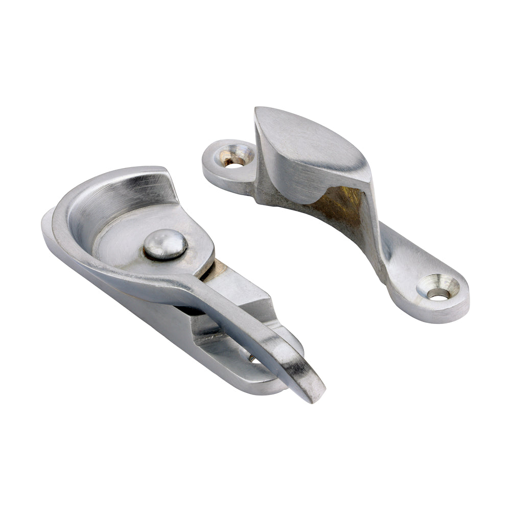 TIMCO Fitch Pattern Sash Fastener - Satin Chrome - 68 x 14mm - Image