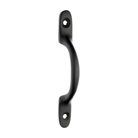 TIMCO Traditional Pattern Sash Pull Handle - Matt Black - 100mm - Image