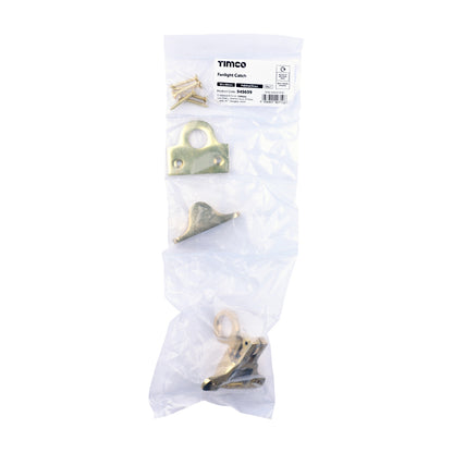 TIMCO Fanlight Catch - Polished Brass - 50 x 60mm - Image