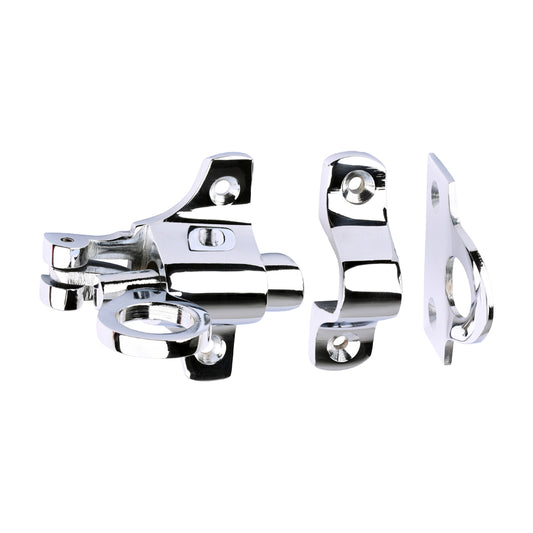 TIMCO Fanlight Catch - Polished Chrome - 50 x 60mm - Image
