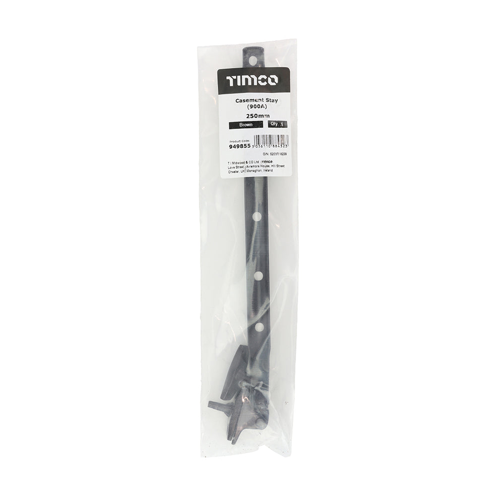 TIMCO Casement Stay (900A) - Brown - 250mm - Image