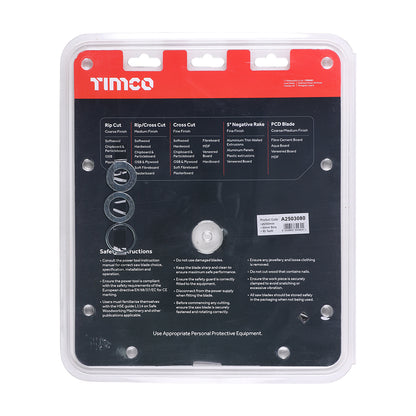 TIMCO -5° Circular Saw Blade - 250 x 30 x 80T - Image