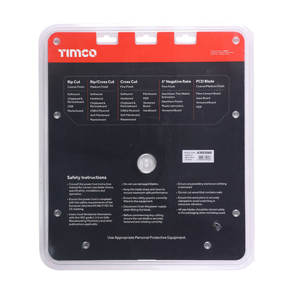 TIMCO -5° Circular Saw Blade - 305 x 30 x 60T - Image