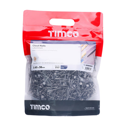 TIMCO Clout Nails - Aluminium - 2.65 x 38mm