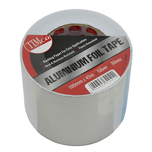 TIMCO Aluminium Foil Tape - 45m x 100mm - Image