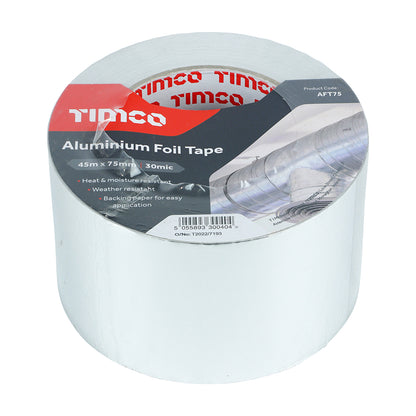 TIMCO Aluminium Foil Tape - 45m x 75mm - Image