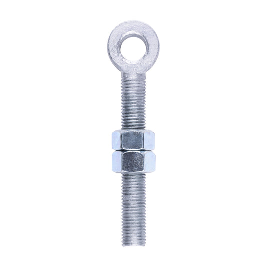 TIMCO Adjustable Gate Hinge Eye with Nuts Hot Dipped Galvanised - M19 x 150 - Image