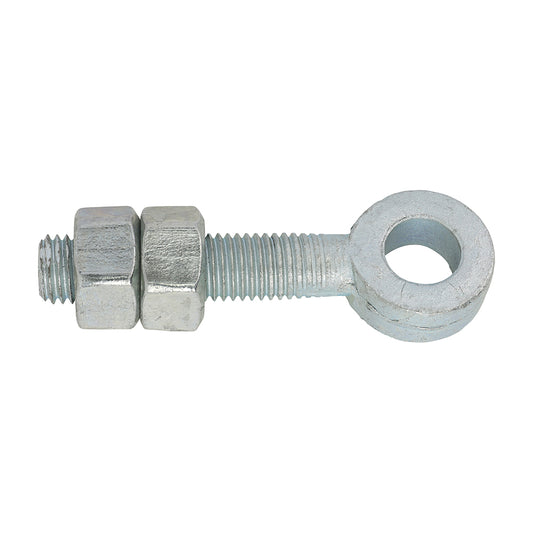 TIMCO Adjustable Gate Hinge Eyes with Nuts Silver - M19 x 150 - Image
