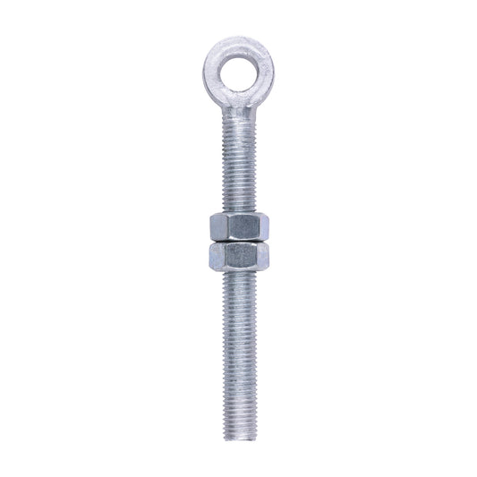TIMCO Adjustable Gate Hinge Eye with Nuts Hot Dipped Galvanised - M19 x 200 - Image