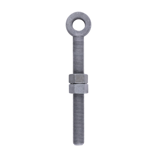 TIMCO Adjustable Gate Hinge Eye with Nuts Hot Dipped Galvanised - M22 x 200 - Image