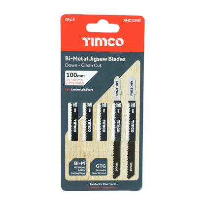 TIMCO Jigsaw Blades Wood Cutting Bi-Metal Blades - T101BRF - Image