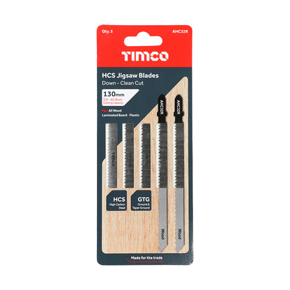 TIMCO Jigsaw Blades Wood Cutting HCS Blades - T101BRLong - Image