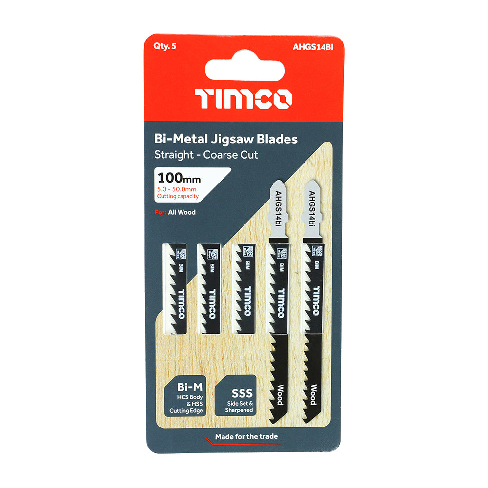 TIMCO Jigsaw Blades Wood Cutting Bi-Metal Blades - T144DF - Image