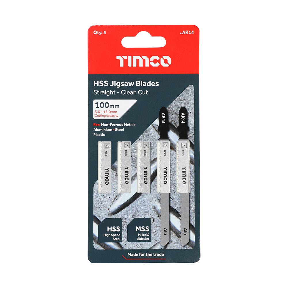 TIMCO Jigsaw Blades Metal Cutting HSS Blades - T127D - Image