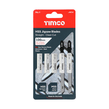 TIMCO Jigsaw Blades Metal Cutting HSS Blades - T127D - Image