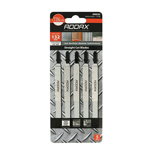 TIMCO Jigsaw Blades Metal Cutting HSS Blades - T318A - Image