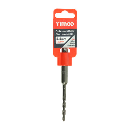 TIMCO Professional SDS Plus Hammer Bits - 5.5 x 110 - Image