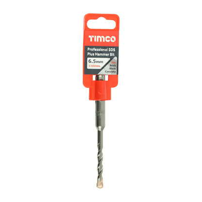 TIMCO Professional SDS Plus Hammer Bits - 6.5 x 110 - Image
