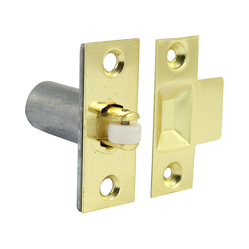 TIMCO Adjustable Roller Catch Electro Brass - 39mm - Image