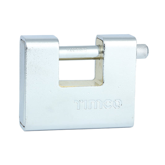 TIMCO Armoured Rectangular Padlock - 90mm - Image