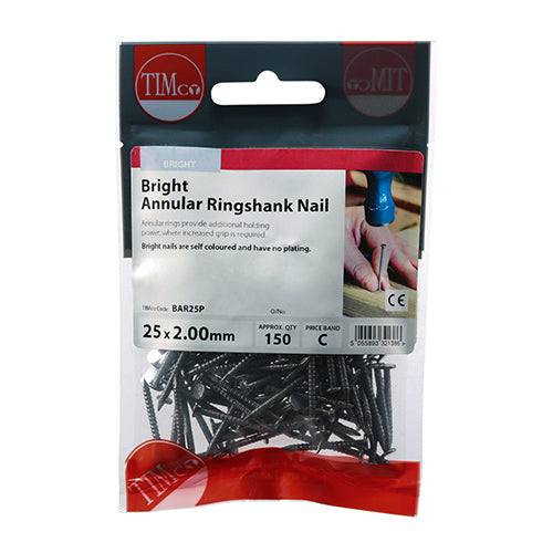 TIMCO Annular Ringshank Nails Bright - 25 x 2.00 - Image