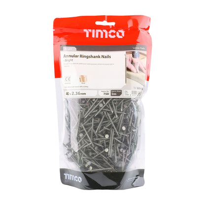 TIMCO Annular Ringshank Nails Bright - 40 x 2.36 - Image