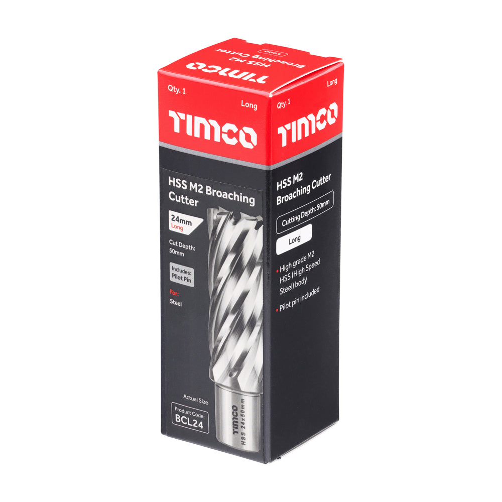 TIMCO Broaching Cutter HSS M2 Long - 24 x 50 - Image