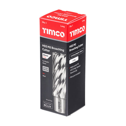 TIMCO Broaching Cutter HSS M2 Long - 24 x 50 - Image