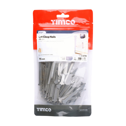 TIMCO Cut Clasp Nails Bright - 75mm - Image