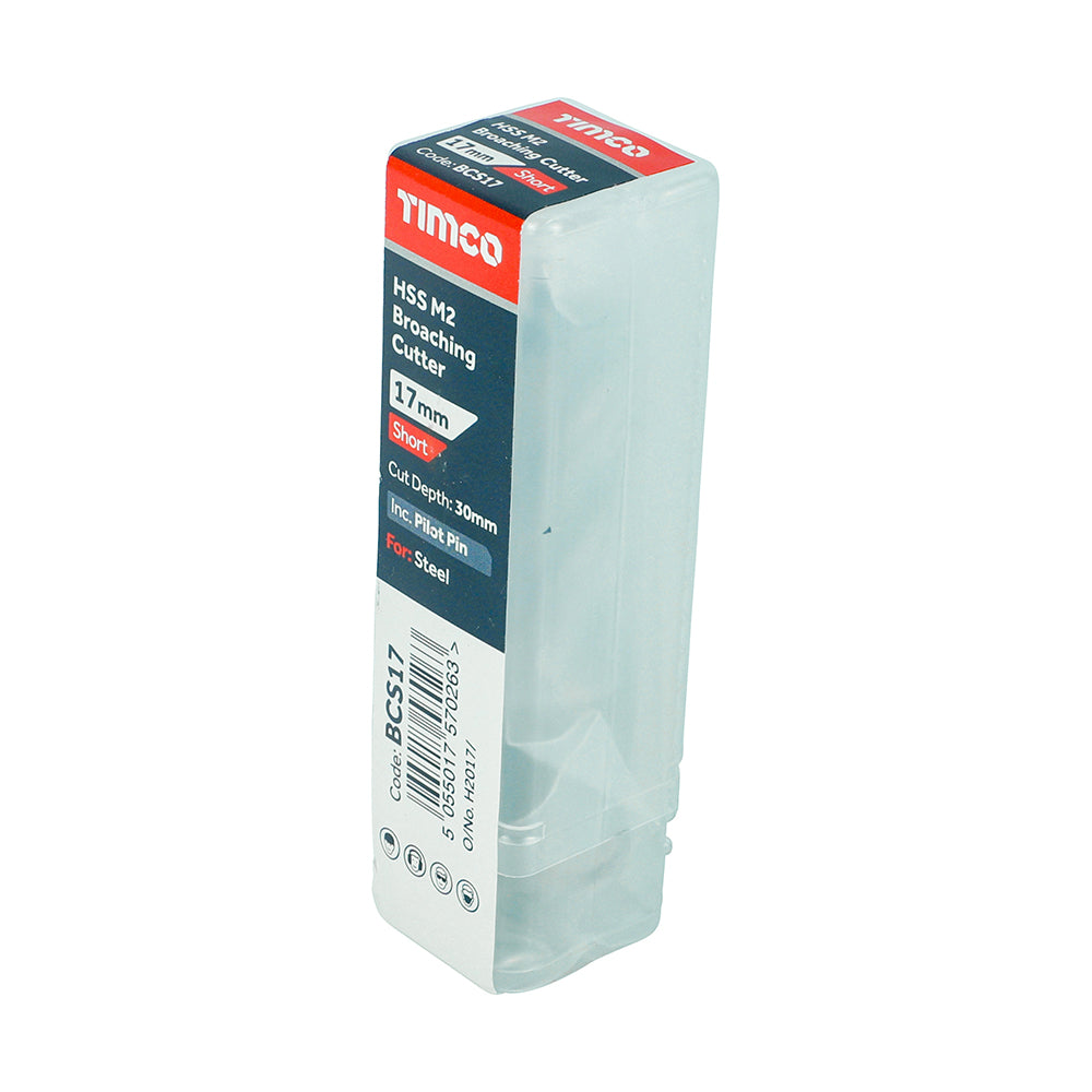 TIMCO Broaching Cutter HSS M2 Short - 17 x 30 - Image