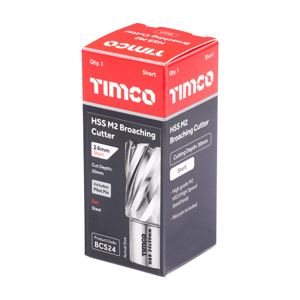 TIMCO Broaching Cutter HSS M2 Short - 24 x 30 - Image