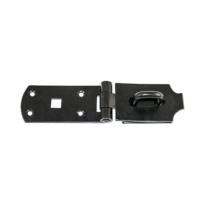 TIMCO Heavy Duty Hasp & Staple Secure Bolt On Black - 10" - Image