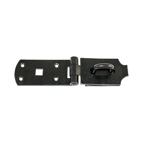 TIMCO Heavy Duty Hasp & Staple Secure Bolt On Black - 10" - Image
