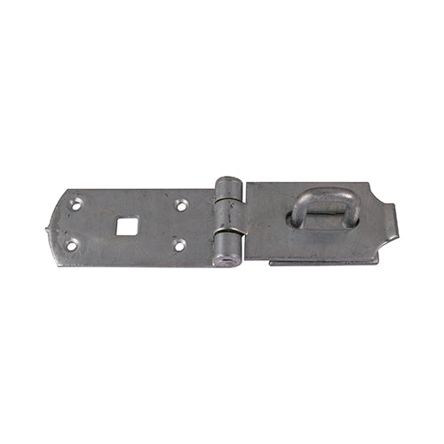 TIMCO Heavy Duty Hasp & Staple Secure Bolt On Hot Dipped Galvanised - 10" - Image