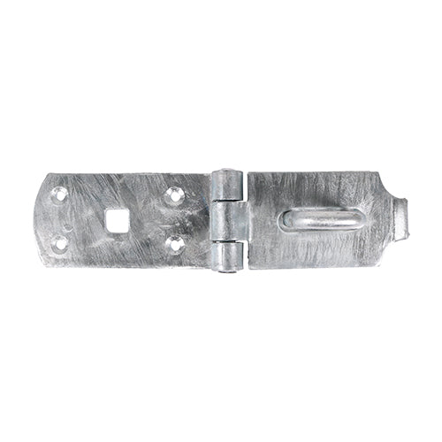 TIMCO Heavy Duty Hasp & Staple Secure Bolt On Hot Dipped Galvanised - 8" - Image