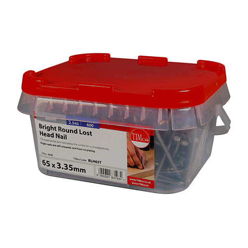TIMCO Round Lost Head Nails Bright - 65 x 3.35 - Image