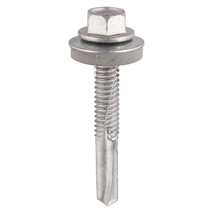 TIMCO Self-Drilling Heavy Section A2 Stainless Steel Bi-Metal Screws with EPDM Washer - 5.5 x 38 - Image