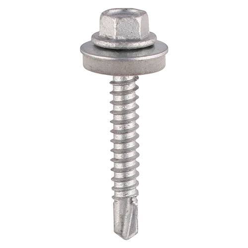 TIMCO Self-Drilling Light Section A2 Stainless Steel Bi-Metal Screws with EPDM Washer - 5.5 x 100 - Image