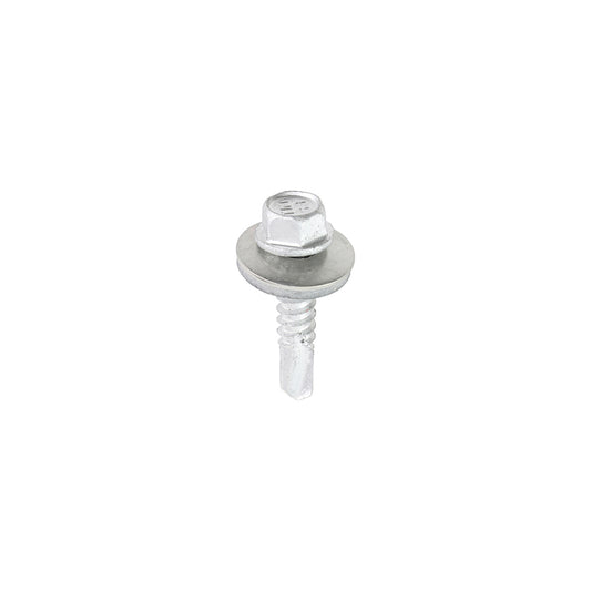 TIMCO Self-Drilling Light Section A2 Stainless Steel Bi-Metal Screws with EPDM Washer - 5.5 x 25 - Image