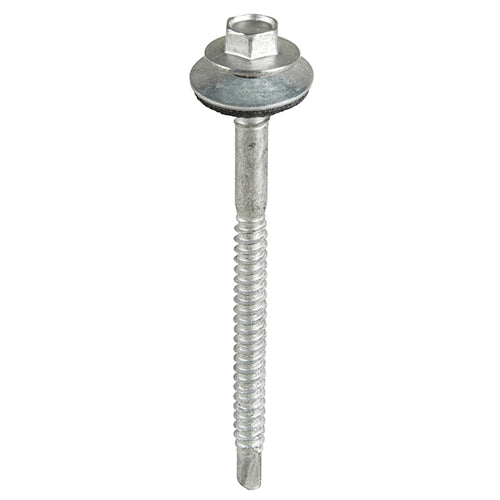 TIMCO Self-Drilling Light Section Composite Panel A2 Stainless Steel Bi-Metal Screws with EPDM Washer - 5.5/6.3 x 100 - Image