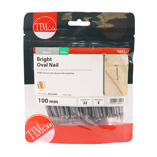 TIMCO Oval Nails Bright - 100mm - Image