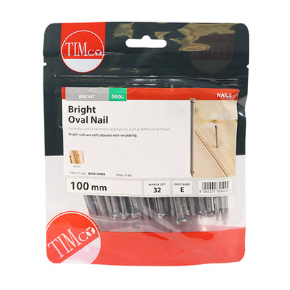 TIMCO Oval Nails Bright - 100mm - Image