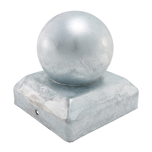 TIMCO Ball Fence Post Cap Zinc - 50mm - Image