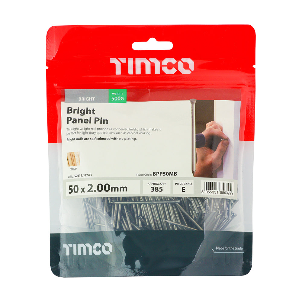 TIMCO Panel Pins Bright - 50 x 2.00 - Image