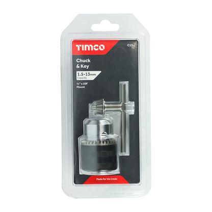 TIMCO 1/2" Chuck & Key Set - 1/2" - Image