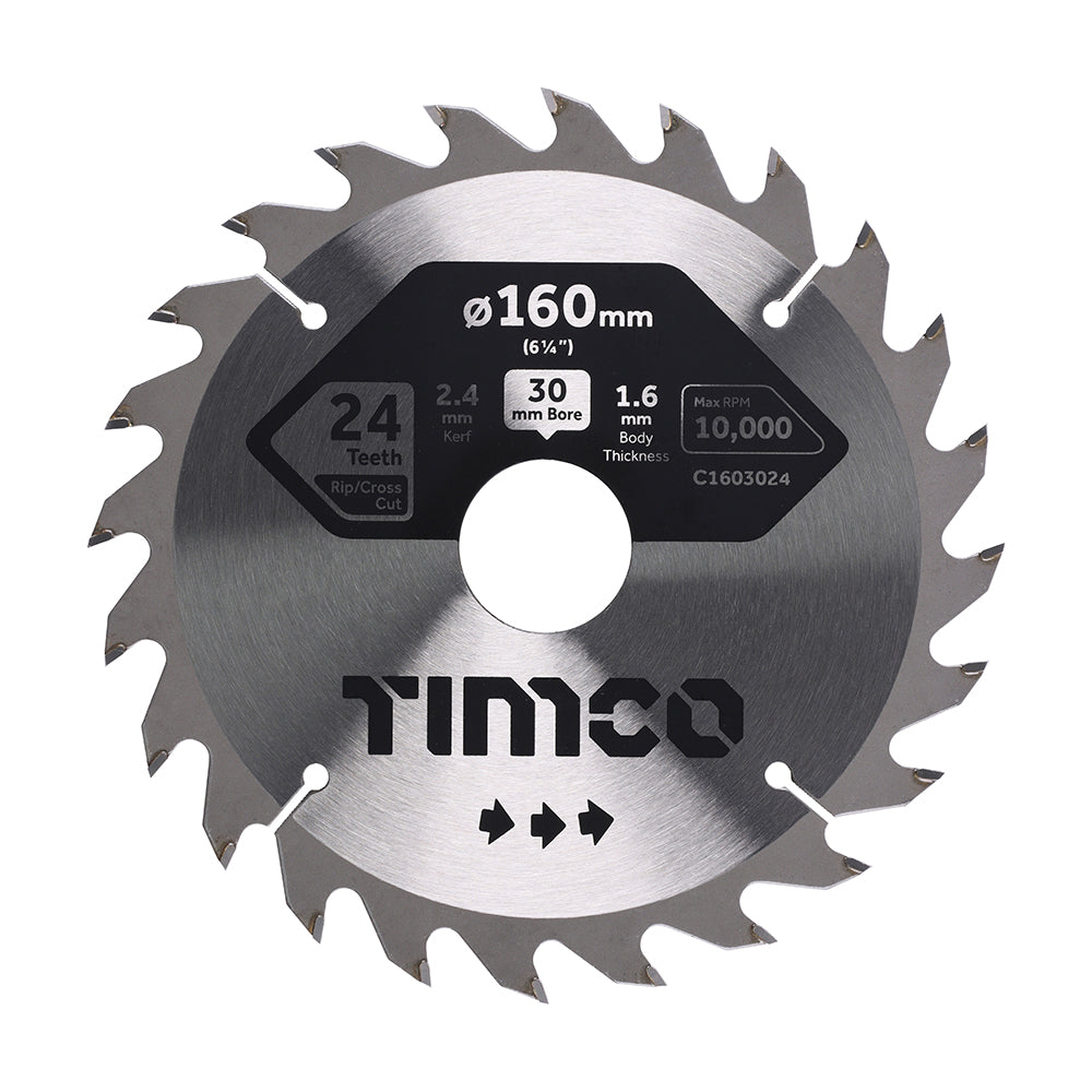TIMCO Circular Saw Blade Combination Medium - 160 x 30 x 24T - Image