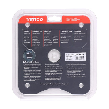 TIMCO Circular Saw Blade Combination Medium - 160 x 30 x 24T - Image