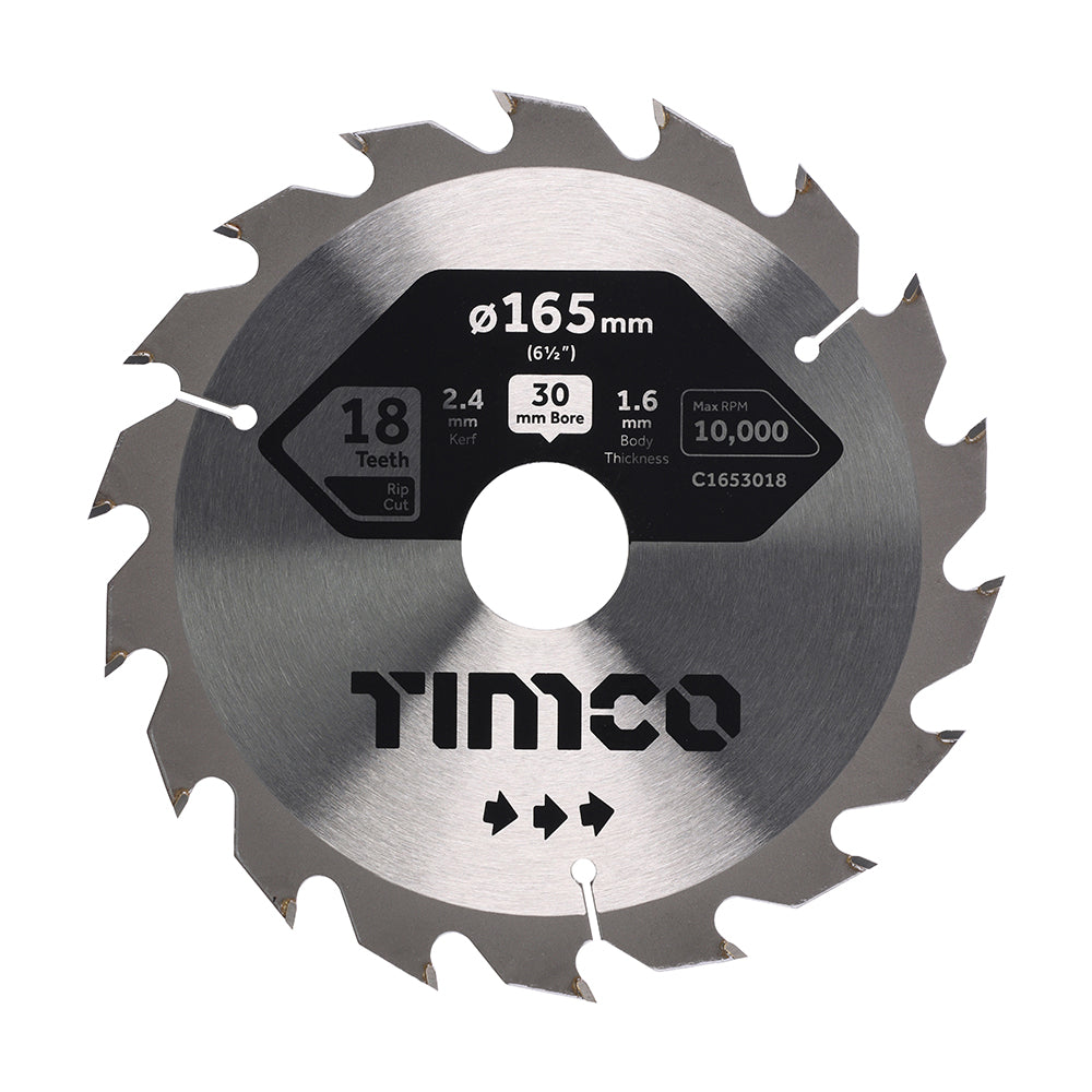 TIMCO Circular Saw Blade Combination Medium - 165 x 30 x 18T - Image