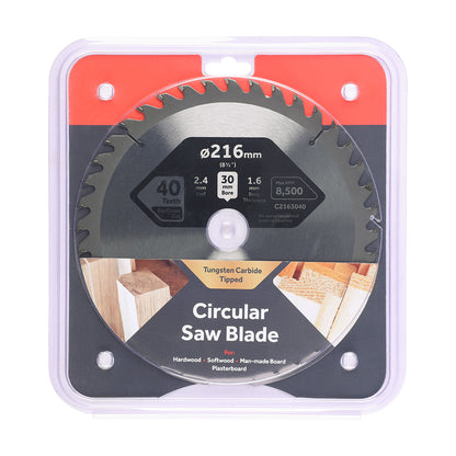 TIMCO Circular Saw Blade Trimming/Crosscut Medium/Fine - 216 x 30 x 40T - Image